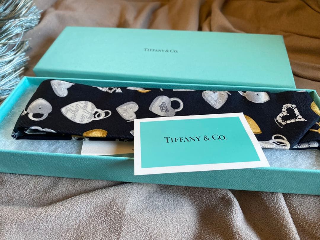 Tiffany & Co. シルクスカーフ 黒
