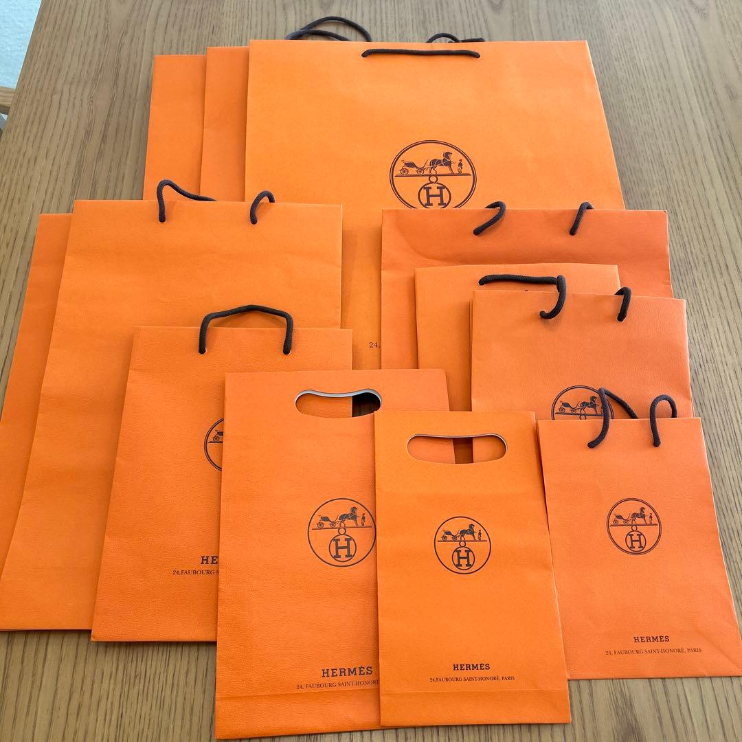 エルメス　紙袋　ショッパー　12枚セット