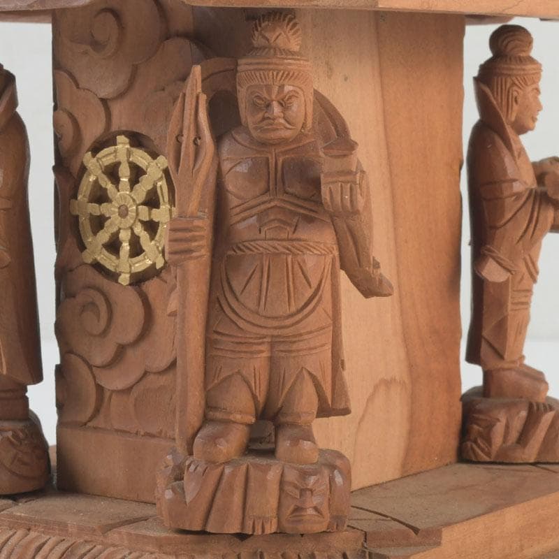 江戸(倉庫)　仏教美術　桧彫刻　大日如来像　仏像　置物　V　9312