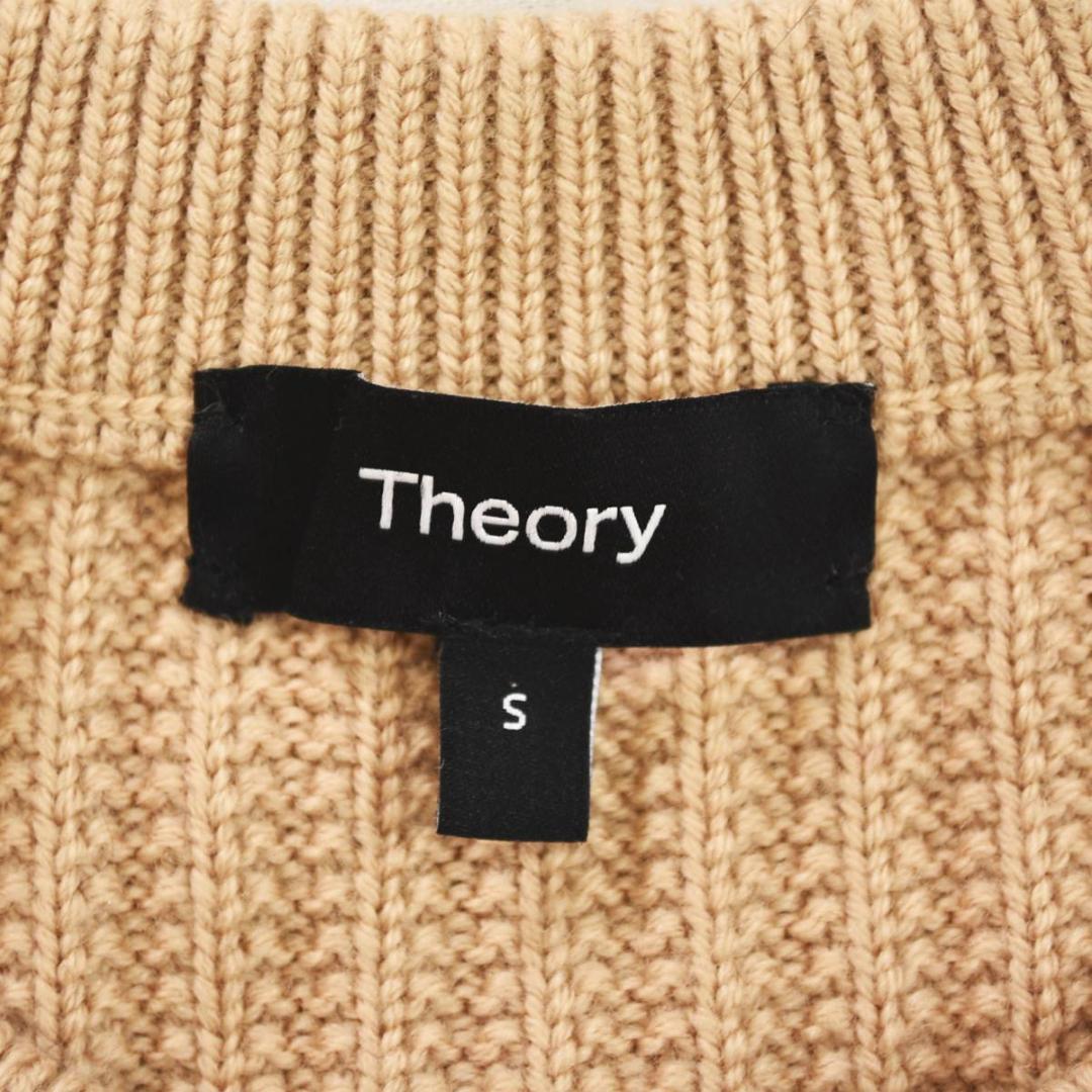 【人気】 セオリー クルーネック ブロックカラー ニット セーター S ♪