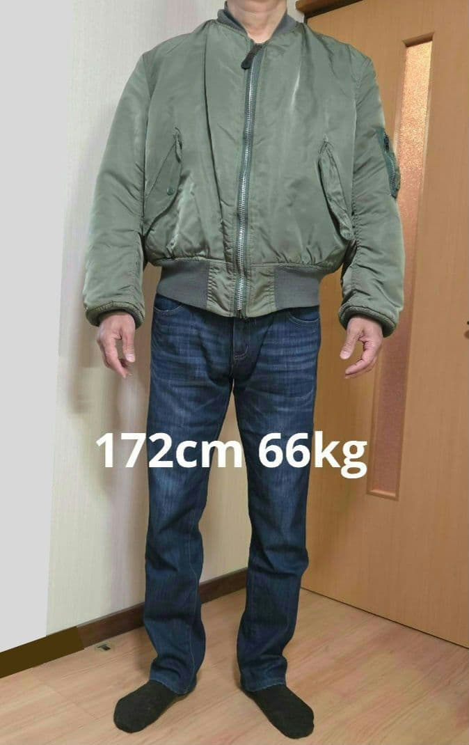 USA製 80s アルファインダストリーズ MA-1 カーキ L