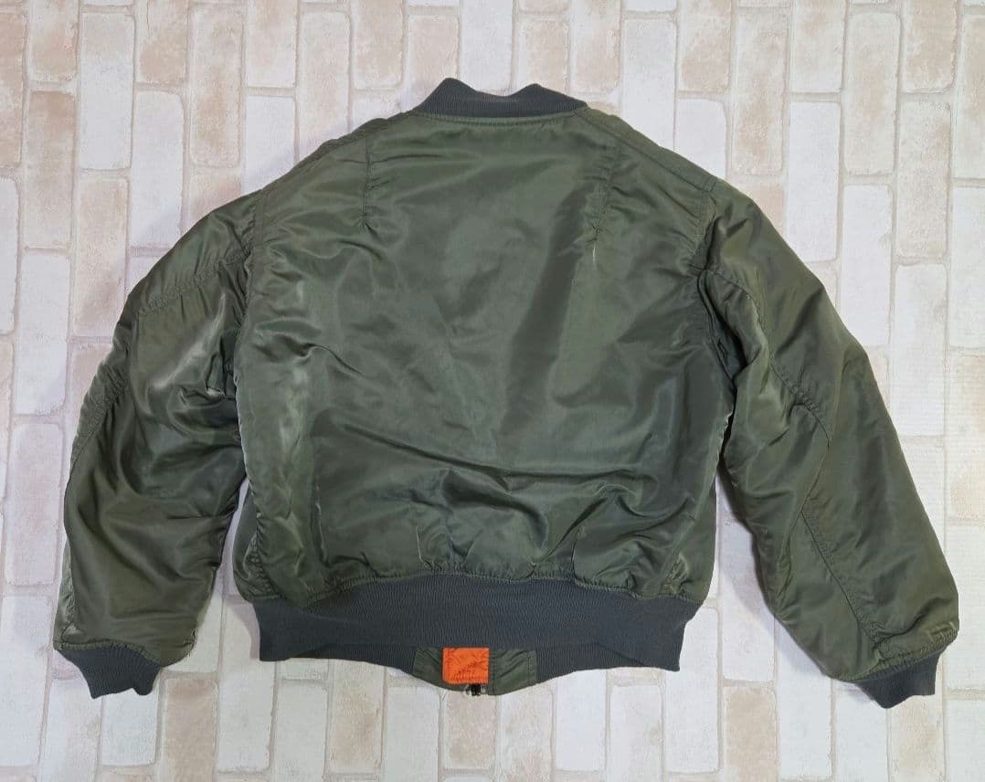 USA製 80s アルファインダストリーズ MA-1 カーキ L