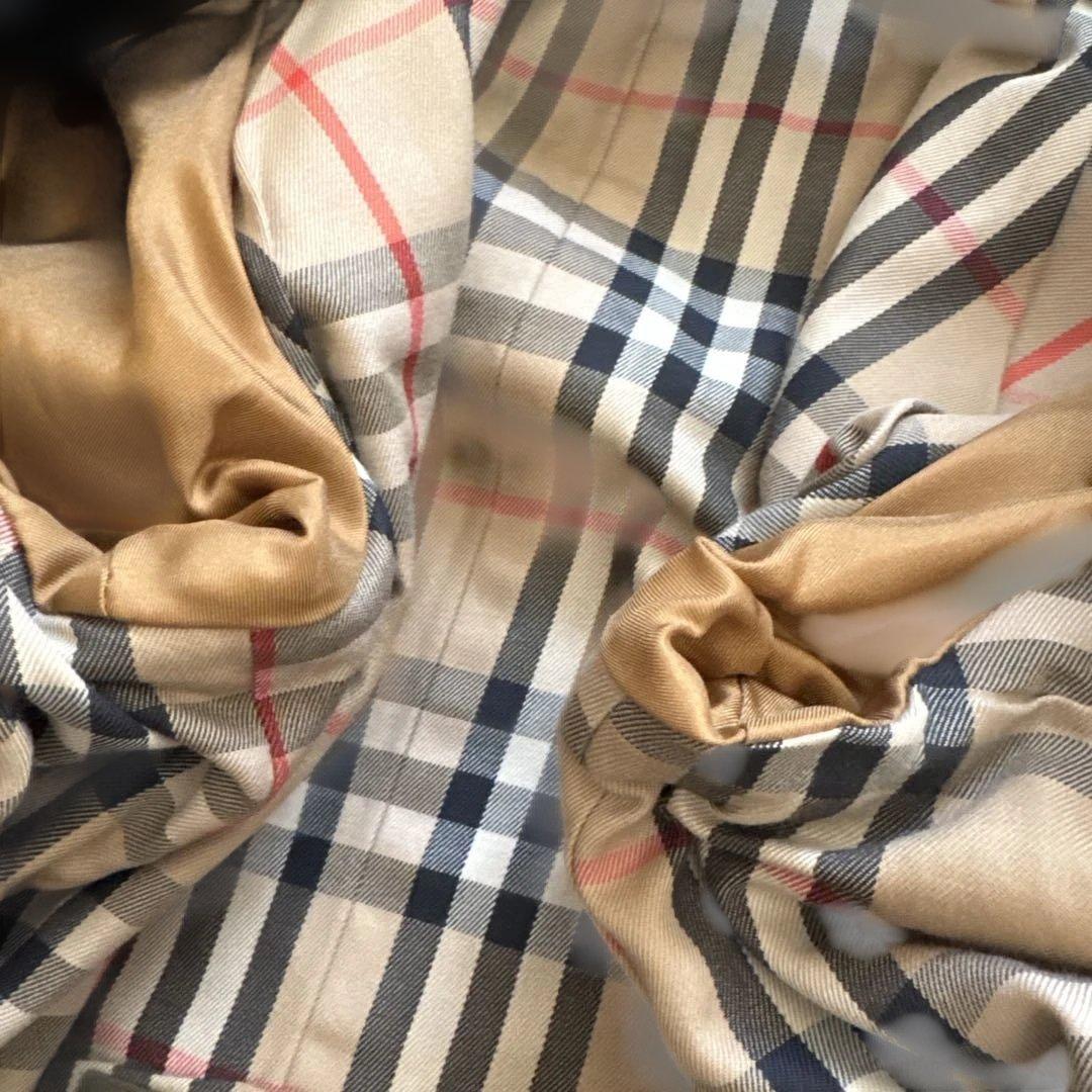 バーバリー　トレンチコート　玉虫色　ロング　ベルト　ノバチェック　Ｌ