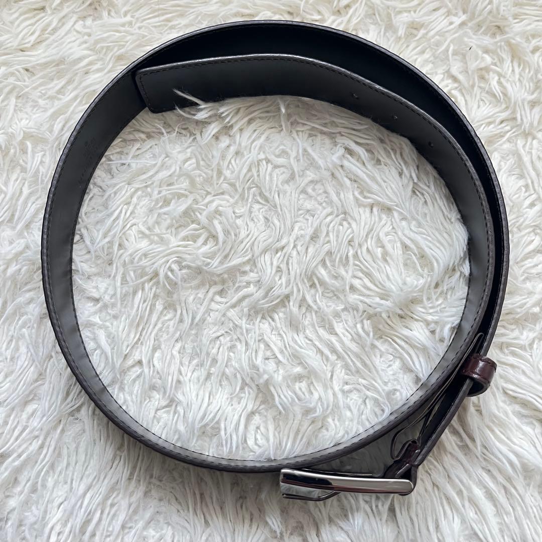 ノブさん専用　GUCCI 146413 シマ レザーベルト GG柄 型押し