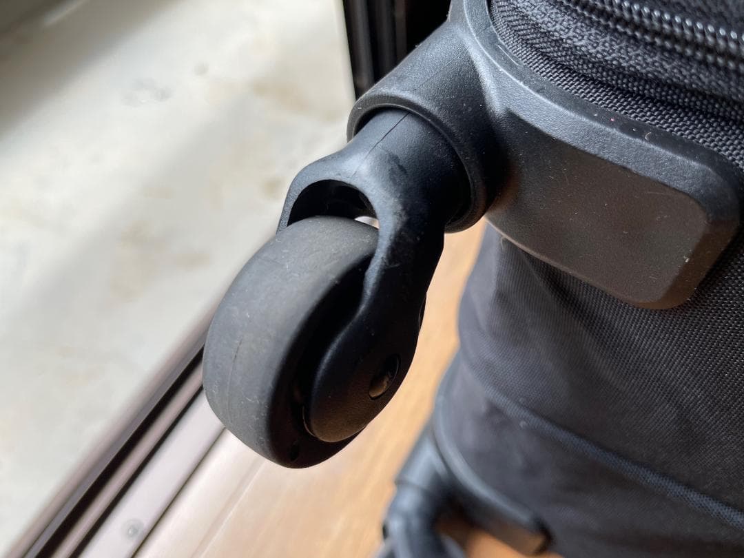 無印良品 半分の厚みで収納できる ソフト キャリーケース 黒 XL MUJI