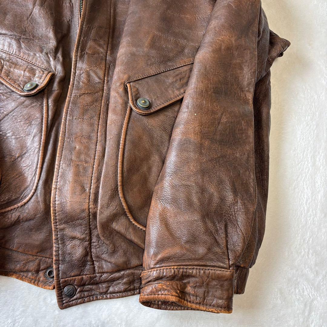 90s 本革 ハーレーダビッドソン G-1 A-2フライトジャケット 44 XL