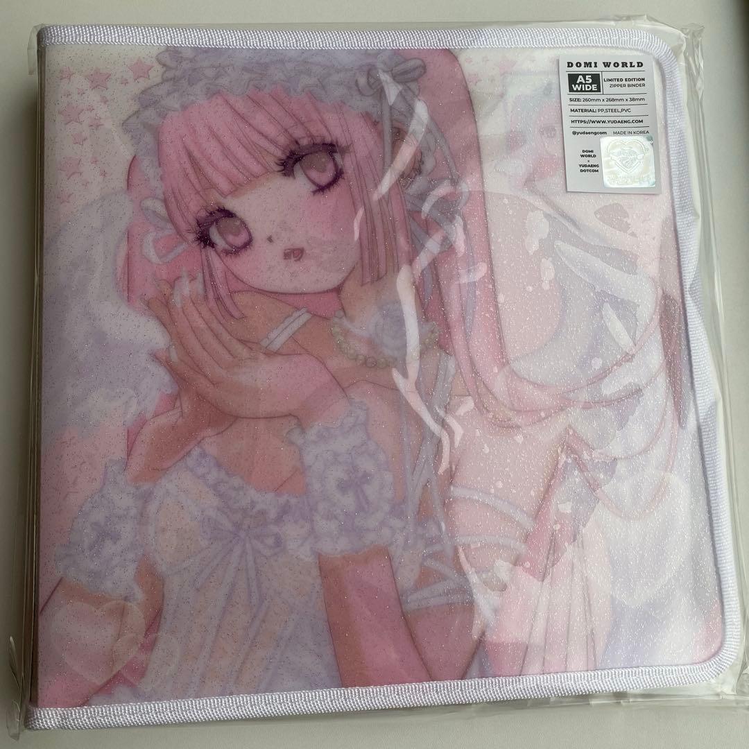韓国作家　domi様　ユデン A5wide　バインダー　白 新作 缶バ トレカ