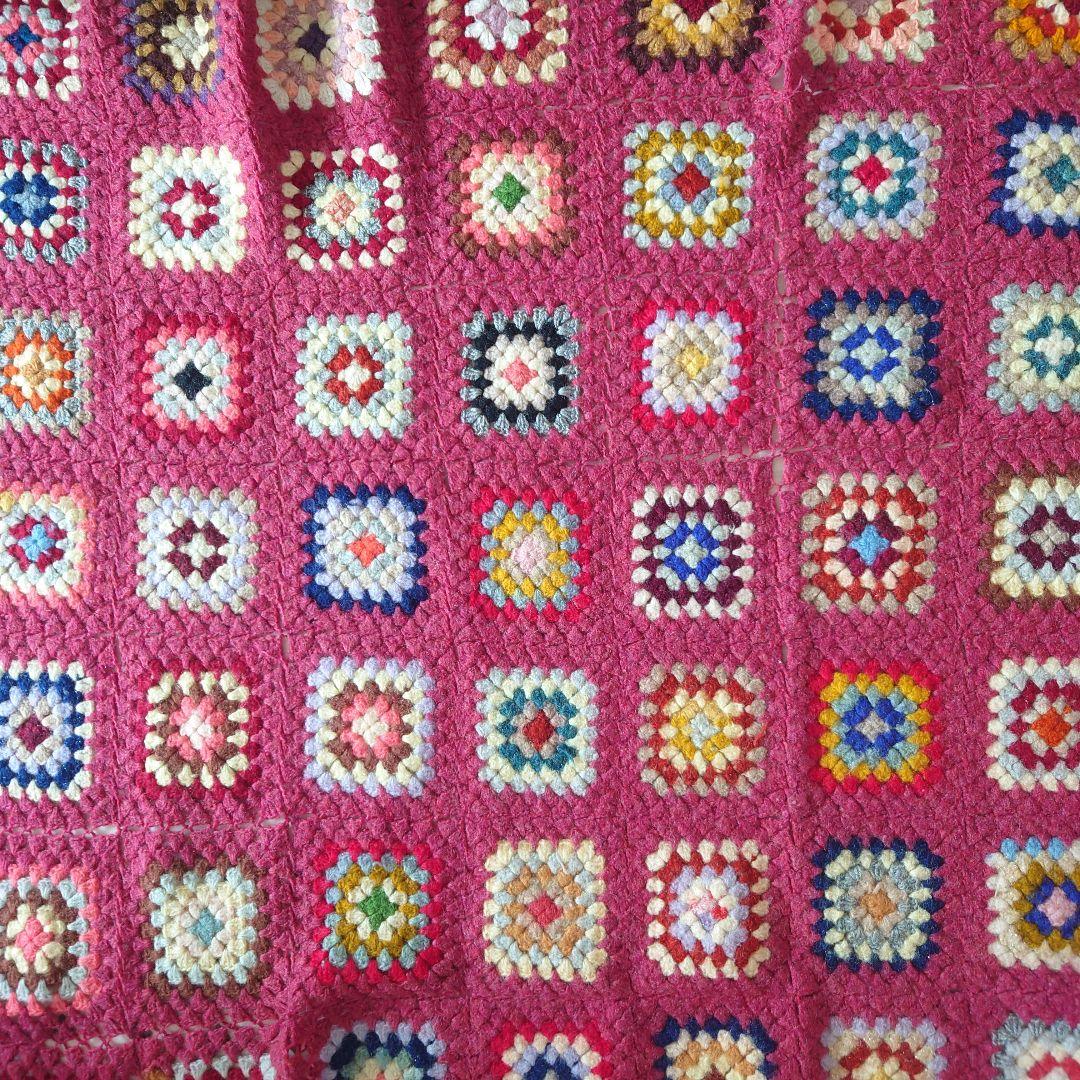 かぎ編み マルチカバー 大判