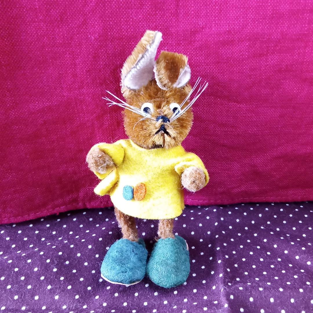 うさぎドイツシュコー☆テディベアschucoラビットミニチュアビンテージひよこ