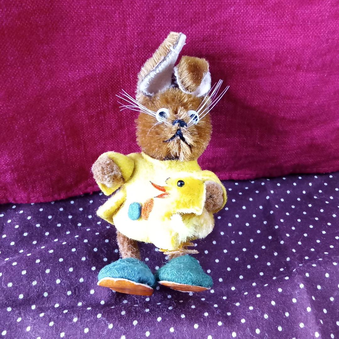 うさぎドイツシュコー☆テディベアschucoラビットミニチュアビンテージひよこ