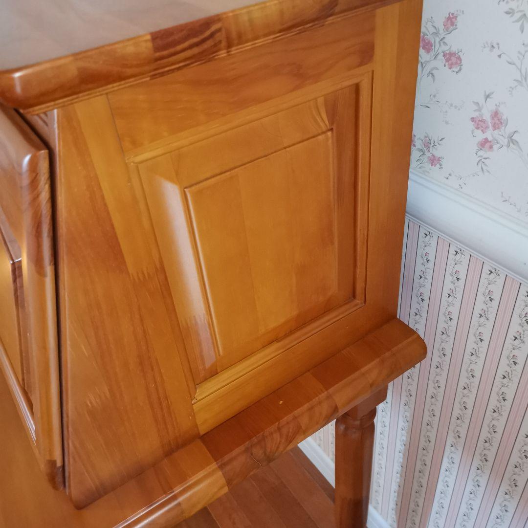 天然木　ライティングビューロー デスク 学習机 カントリー