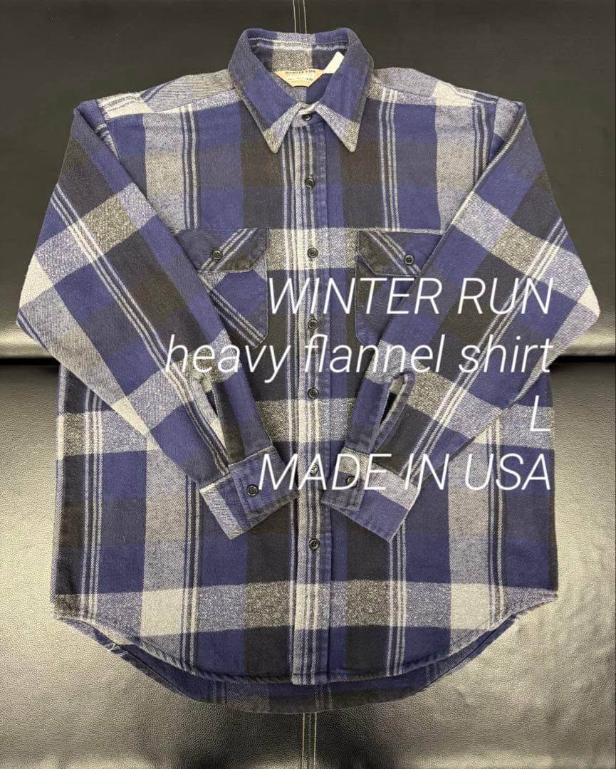 WINTER RUN USA製 L ヘビネル 三角タグ 80s vintage