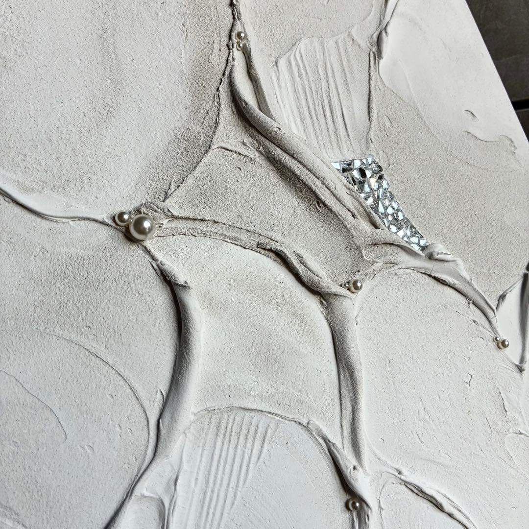 現代アート　30×30㎝　テクスチャーアート　モダン　アートパネル　インテリア