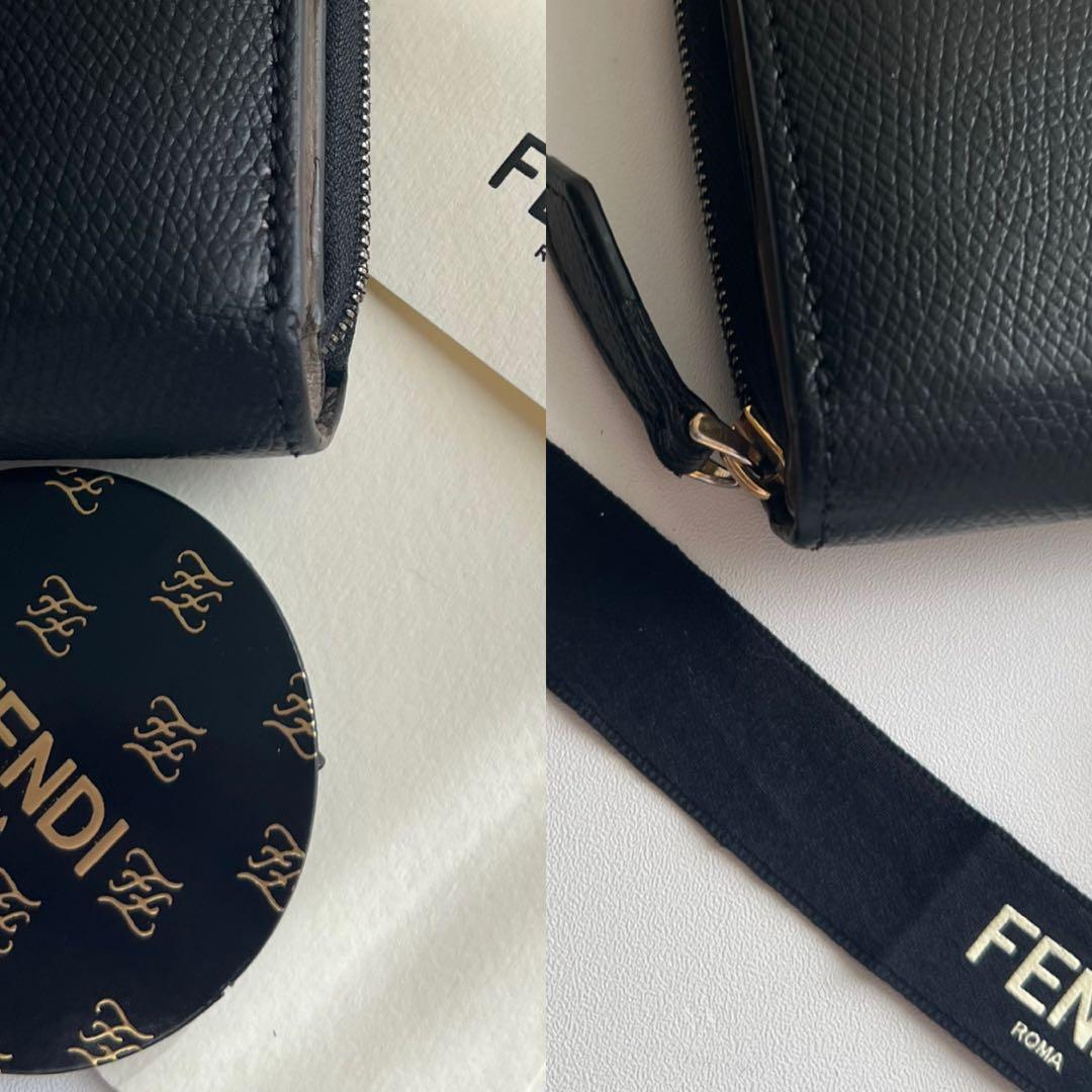 76 極上美品 FENDI フェンディ エフイズ 2つ折り財布