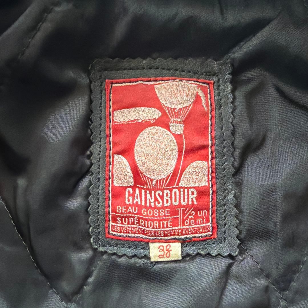 90s GAINSBOUR レザージャケット　レザーダッフルコート　サイズ38