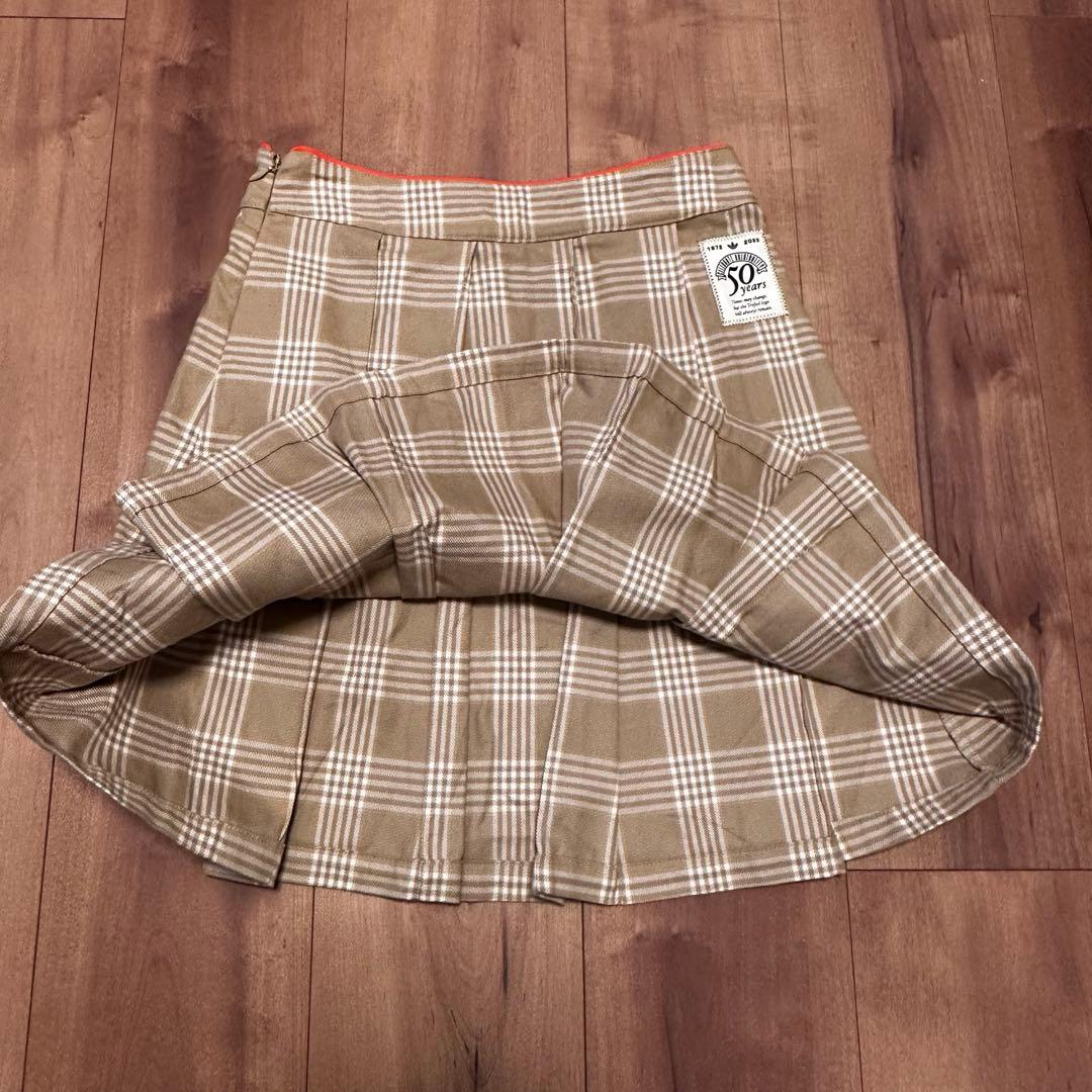 長袖パーカー　プリーツスカート　ダンボールニット　セットアップ　春秋冬　ベージュ