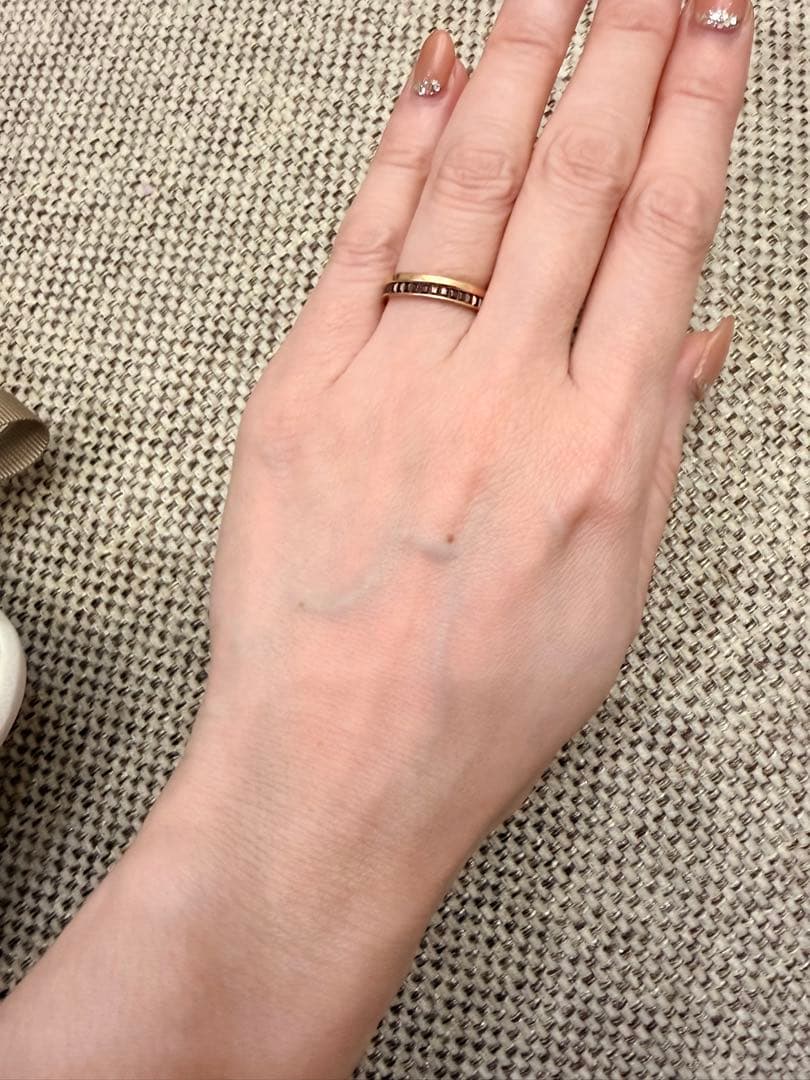 【美品】ブシュロン キャトルクラシック ハーフ リング PG #51 K18