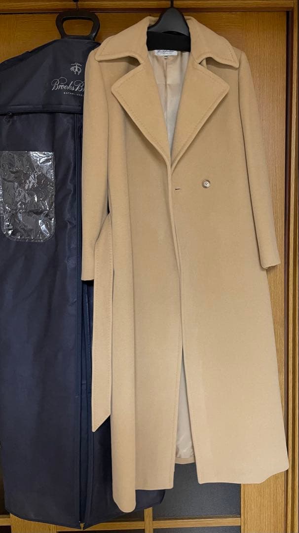 ブルックス　ブラザーズ　ベージュ ロングコート ベルト付き