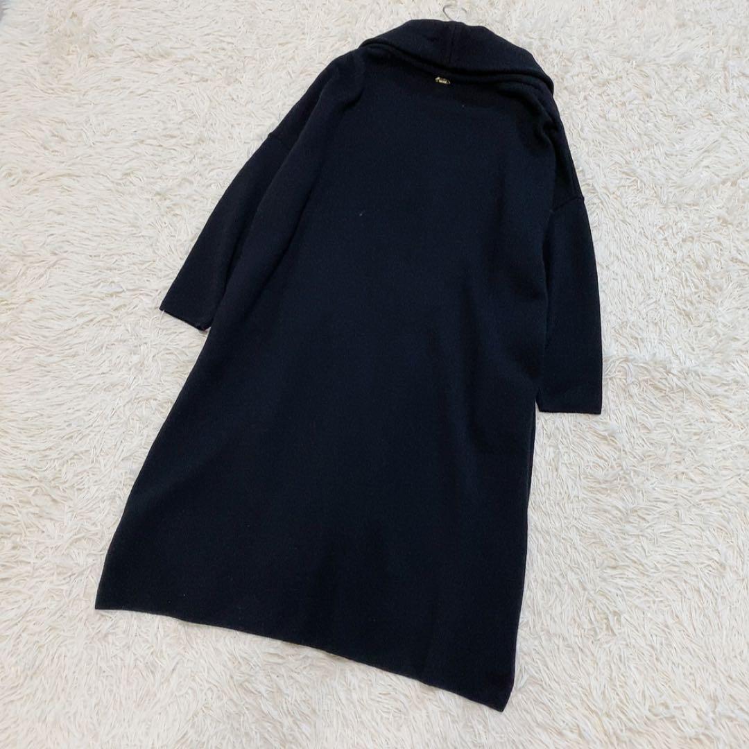 美品♡ミューズドゥドゥーズィエムクラス スムースニットガウンコート ウール 定番