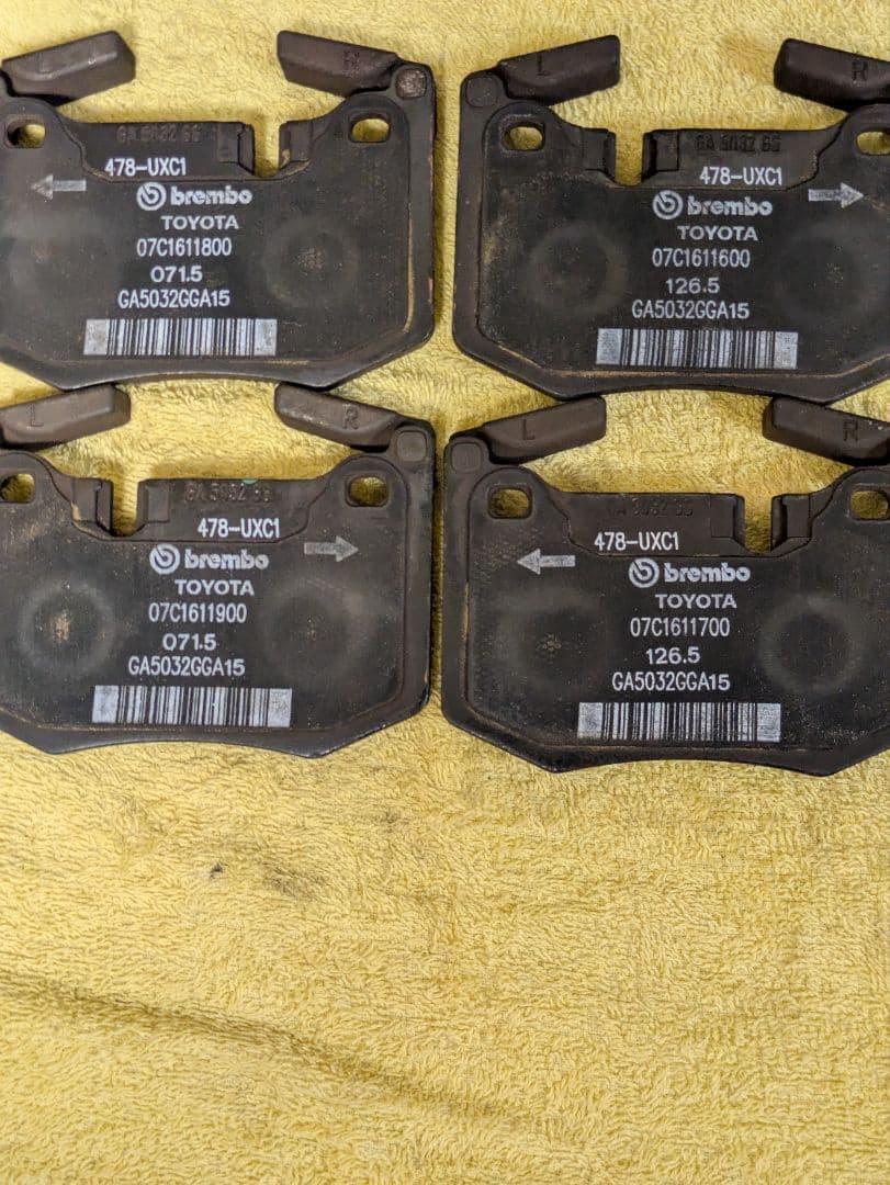 n*f様 【レクサス RCF/GSF】純正ブレンボブレーキパッドＦ·Rセット