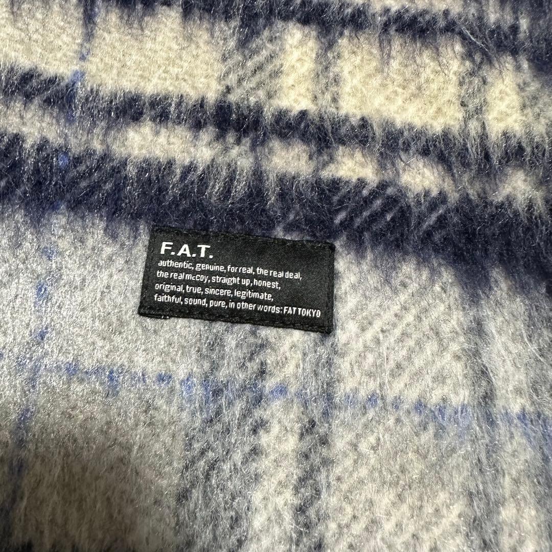 美品FAT SHAGGYOVERフランネル チェック柄 シャツ