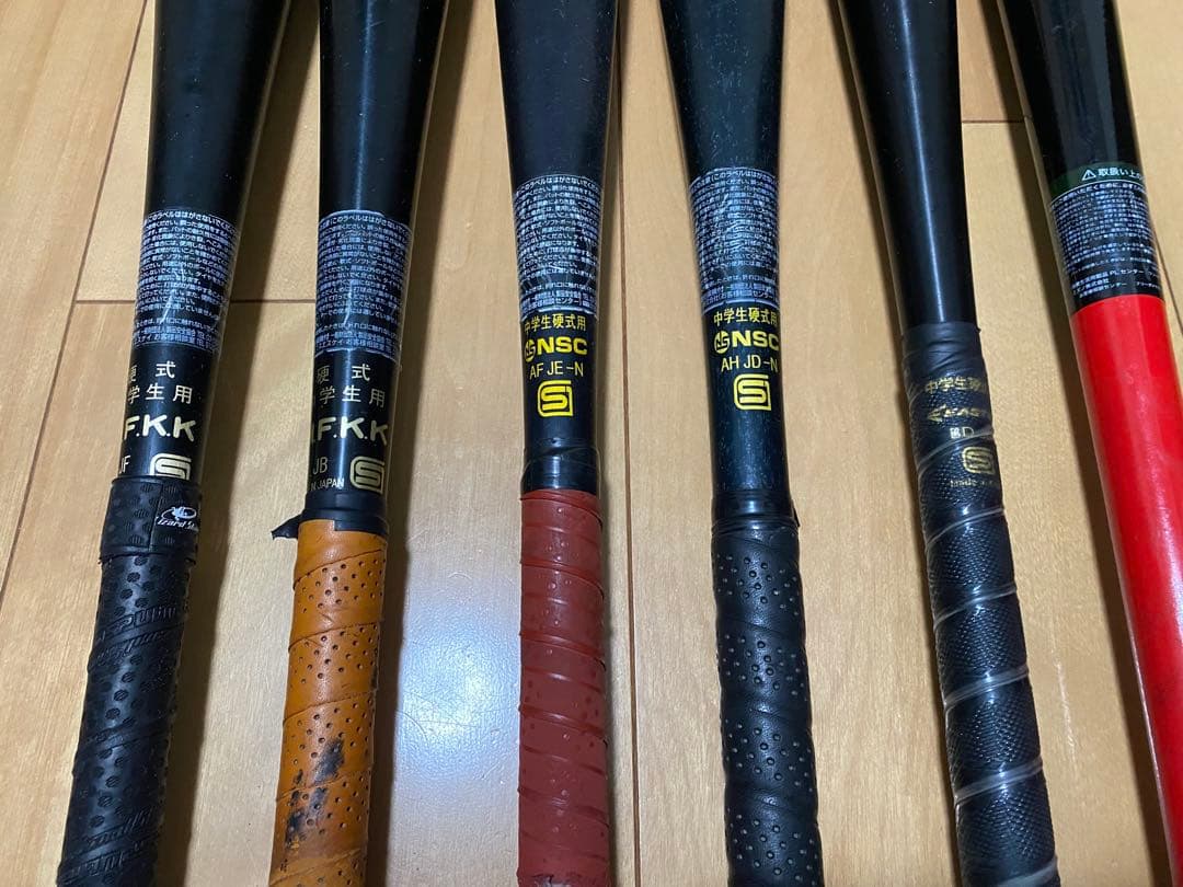 中学硬式野球　バット 6本