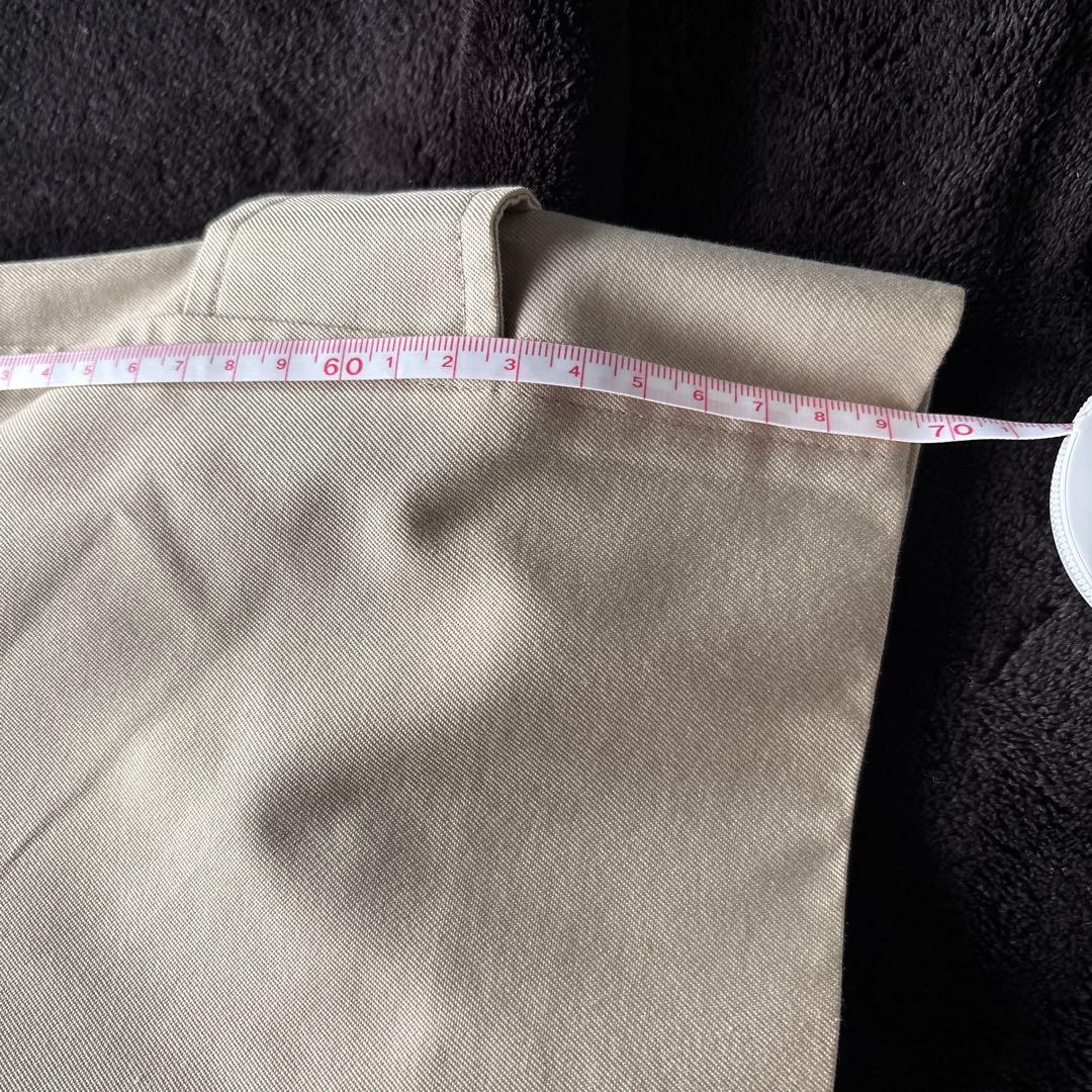 【定番】アクアスキュータム ステンカラーコート　ベージュ　クラブチェック