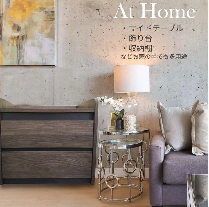 キャビネット収納 2段キャビネット 木製 サイドキャビネット 収納棚 収納力抜群