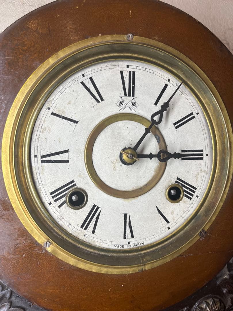 高野　姫だるま　柱時計　古時計　振り子時計　ゼンマイ　ボンボン　精工舎　レトロ