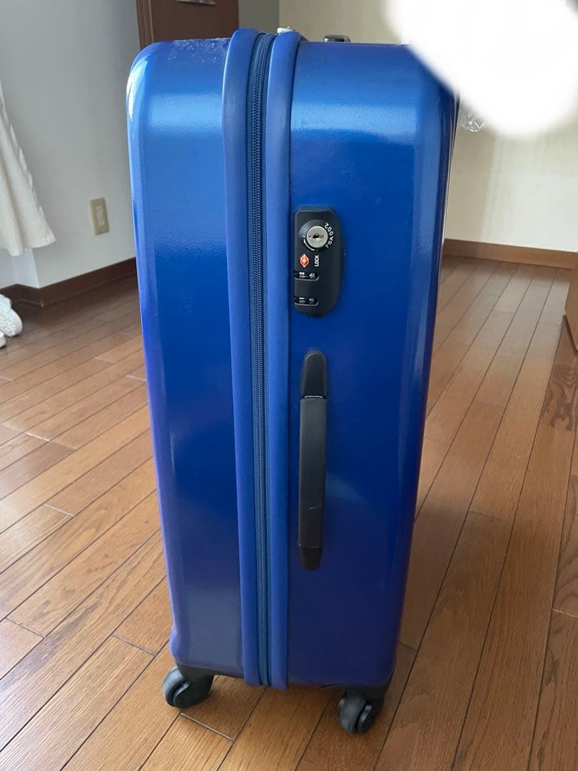 青い　キャリーケース　高さ64センチ　鍵付き　説明書付きproteca