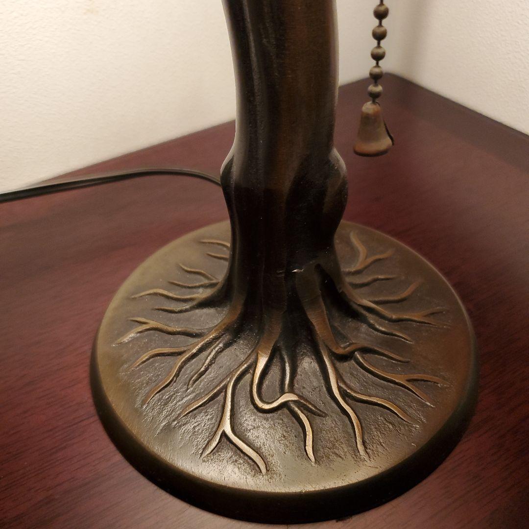 アンティーク　ステンドグラス　ランプ　とんぼ模様　ティファニースタイル