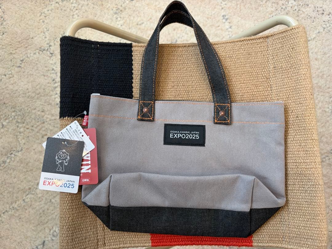 EDWINエドウィンミャクミャクEXPO2025マチ付きミニトートバッグ万博限定