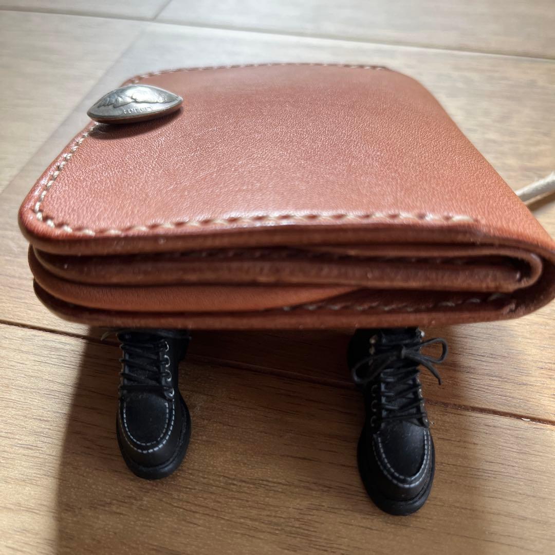 ハンドメイド　ケース　ベージュ　ヌメ革