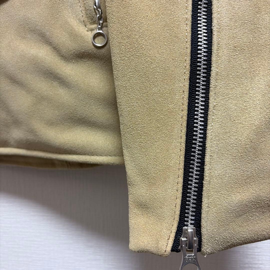 未使用バンソン vanson C2R 36ベージュスエードライダースカスタム