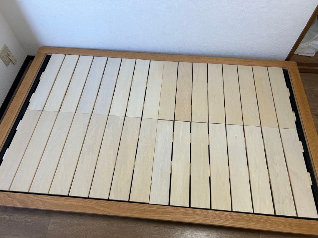 無印良品 ベッドフレーム　セミダブル　オーク　脚付き