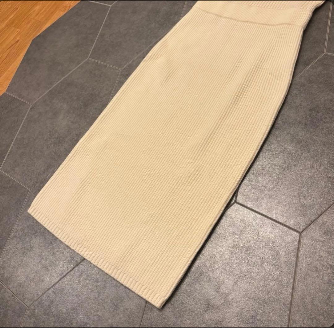 drawer ドゥロワー　ニットワンピース　カシミア混