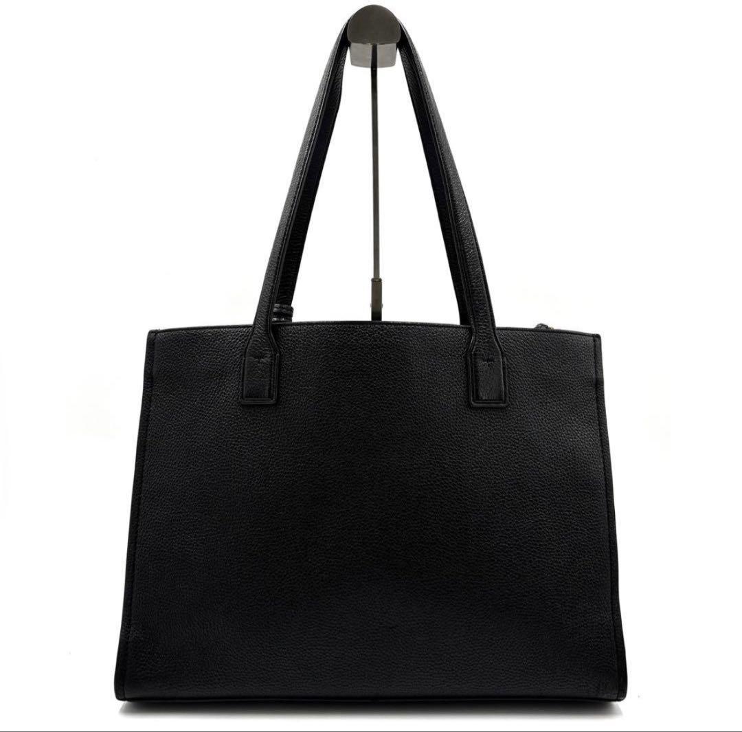 トリーバーチトートバッグ オールレザー 肩掛け A4可 ブラック 黒