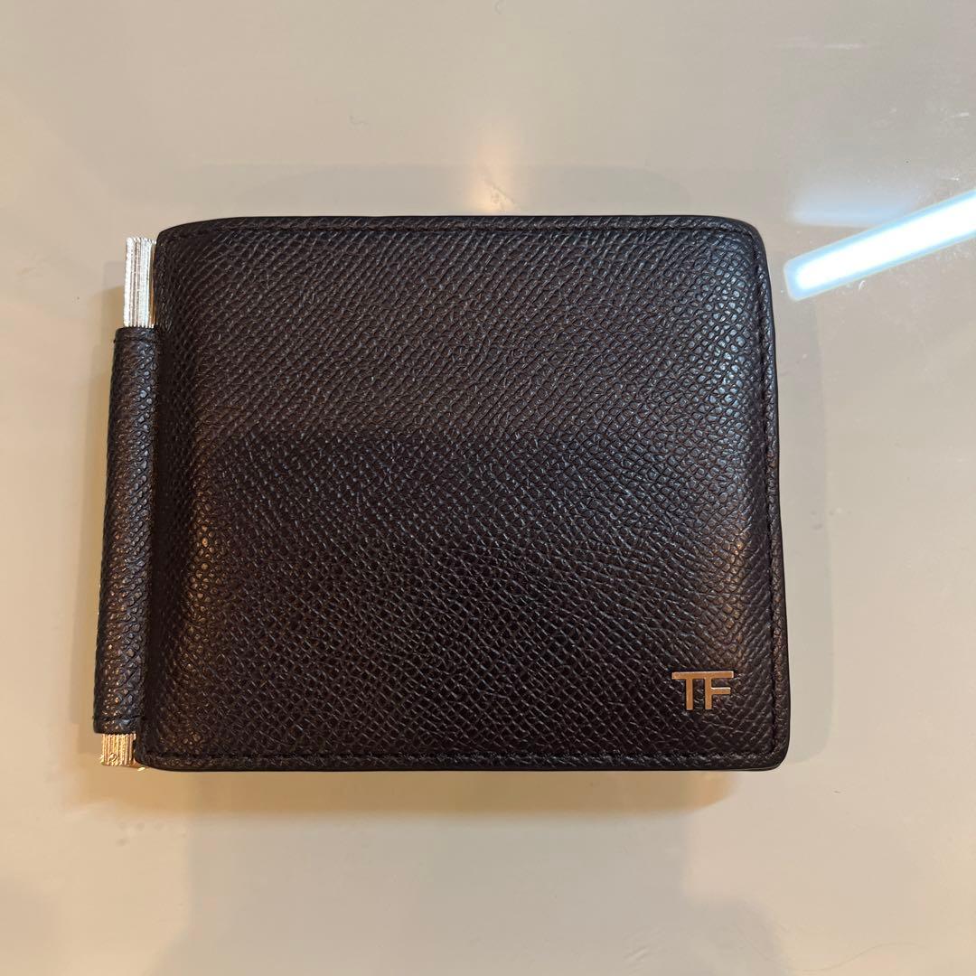 TOM FORD ネイビー　マネークリップ