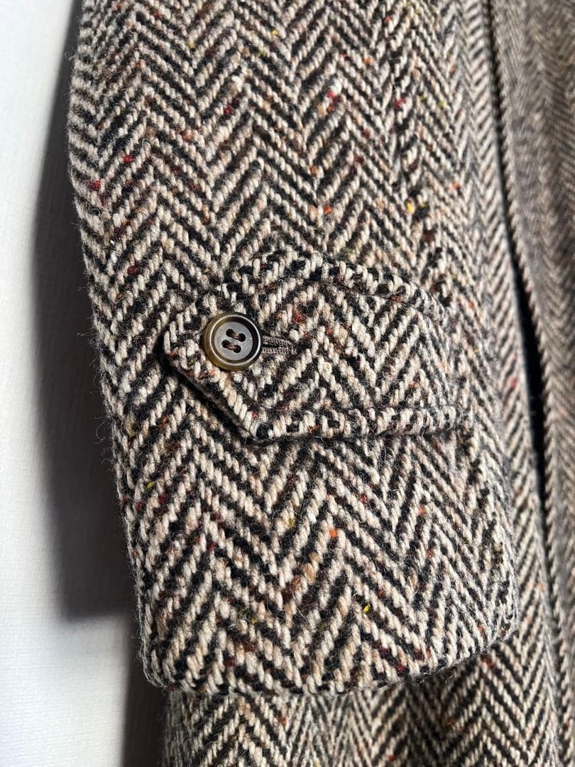 バーバリー ヘリンボーン irish tweed バルマカーンコート