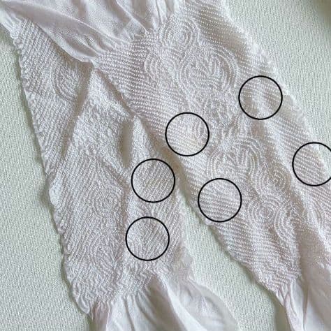 セット七五三7歳女の子長着＆袖なし長襦袢＆袋帯＆草履＆バッグ＆小物紫色しぼり柄