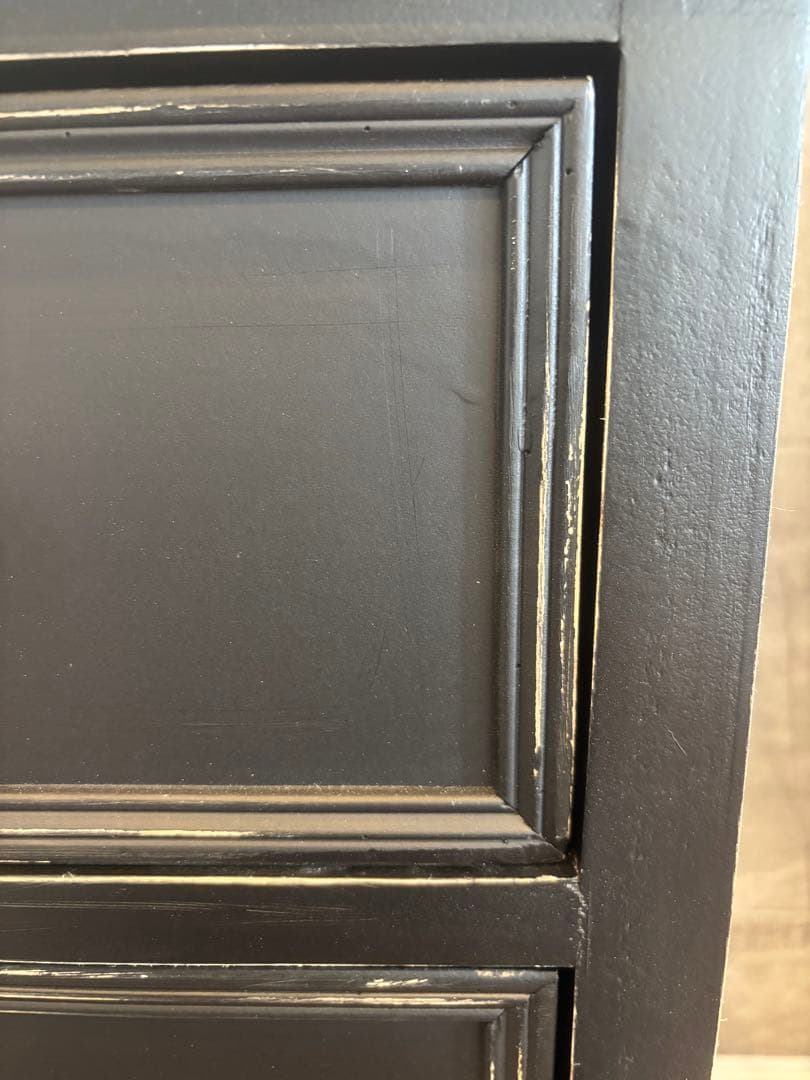 ブラック 3段チェスト