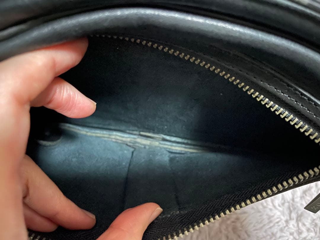 RED MOON レザーヒップバッグ ブラック