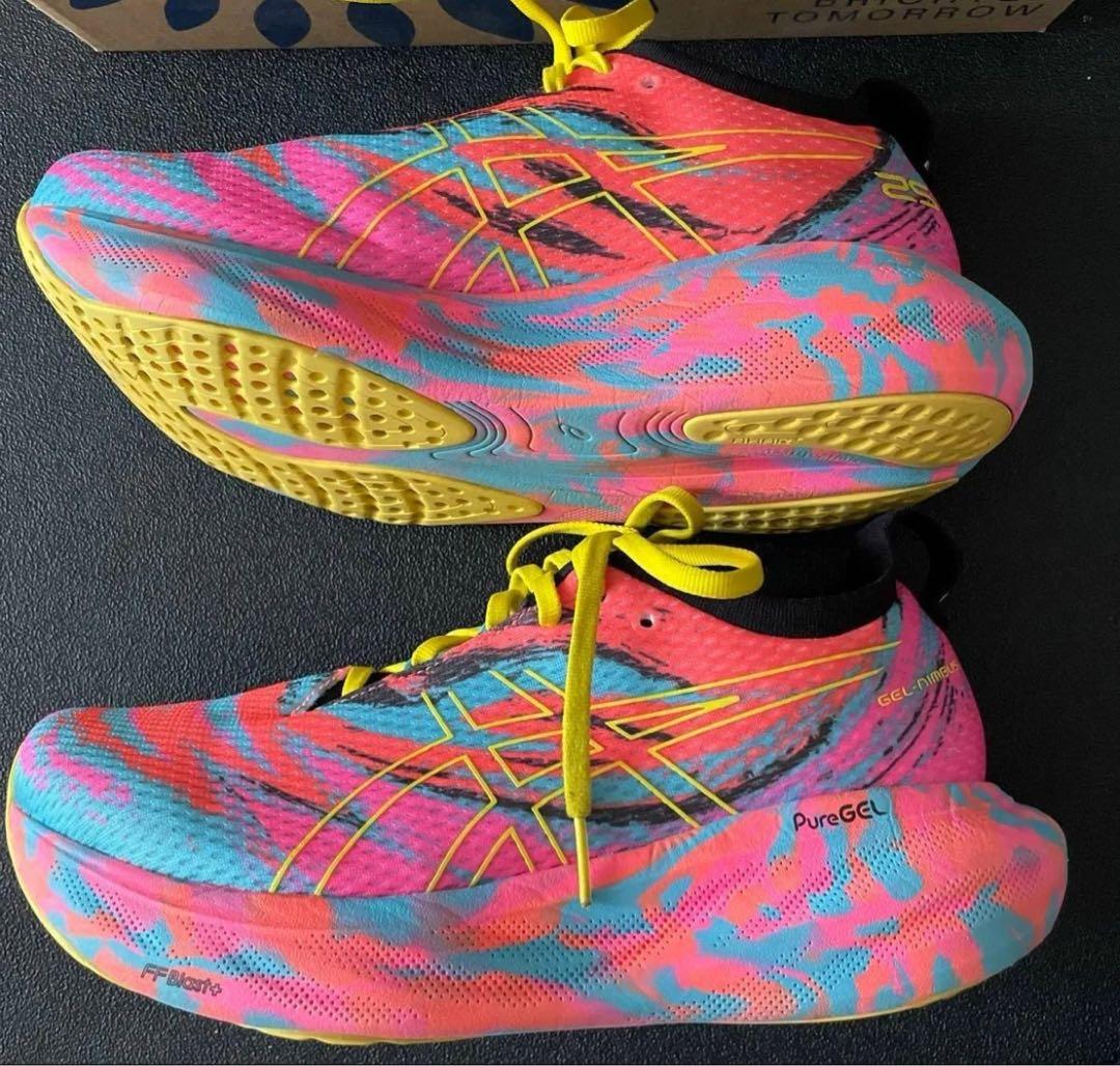 ASICS Gel-Nimbus 25 ピンク/ブルー/イエロー 25cm