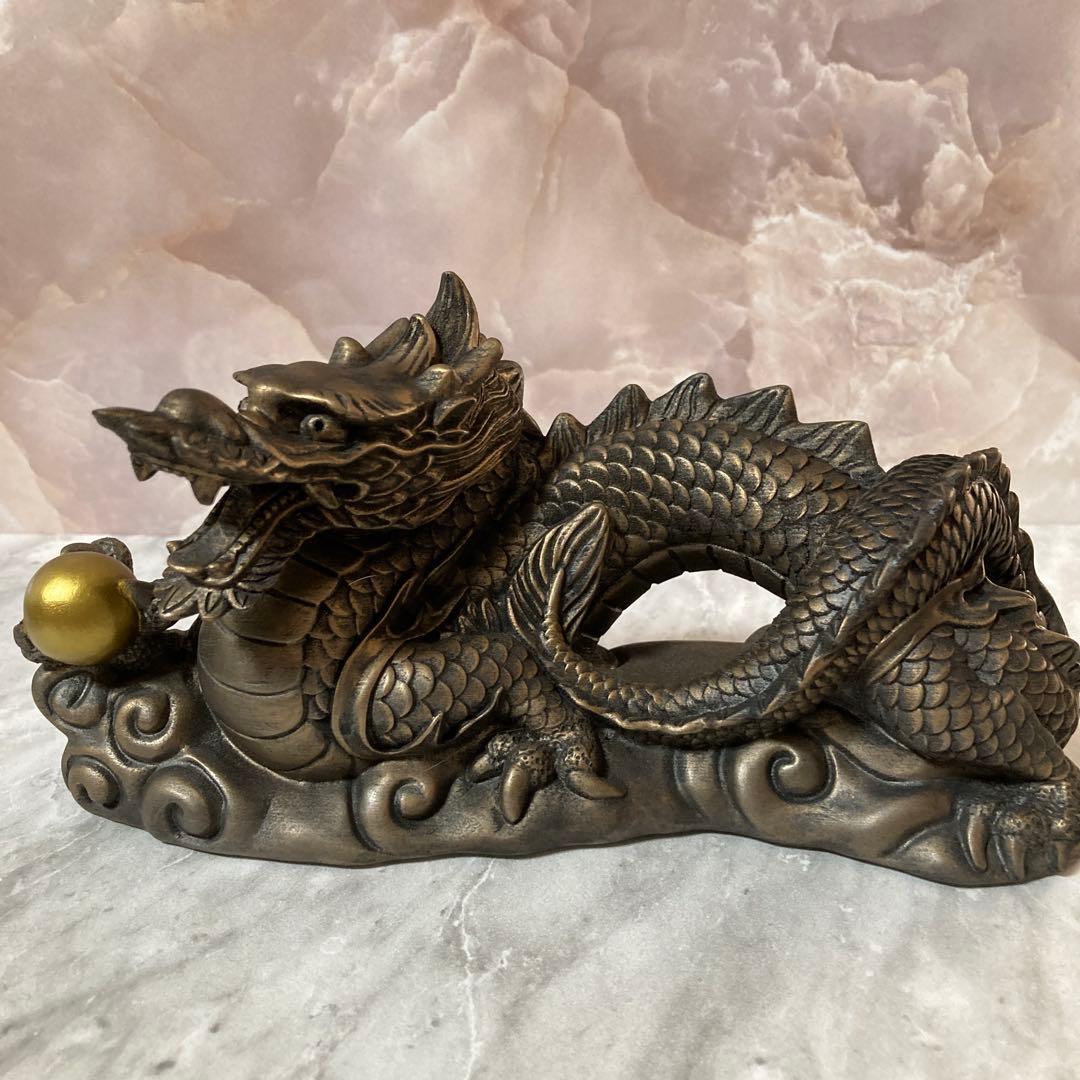 木像　金吾龍神社公認　荒波々幾龍神