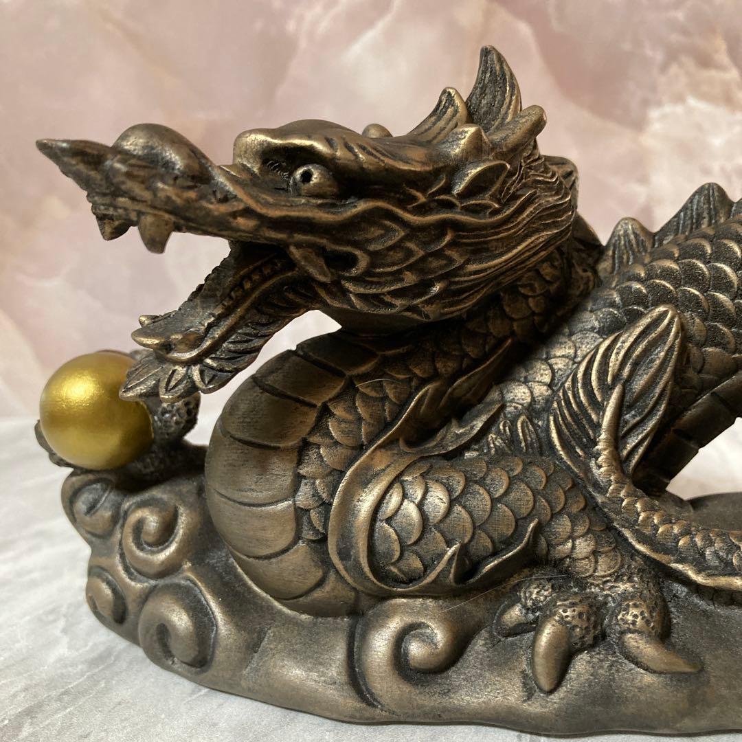 木像　金吾龍神社公認　荒波々幾龍神