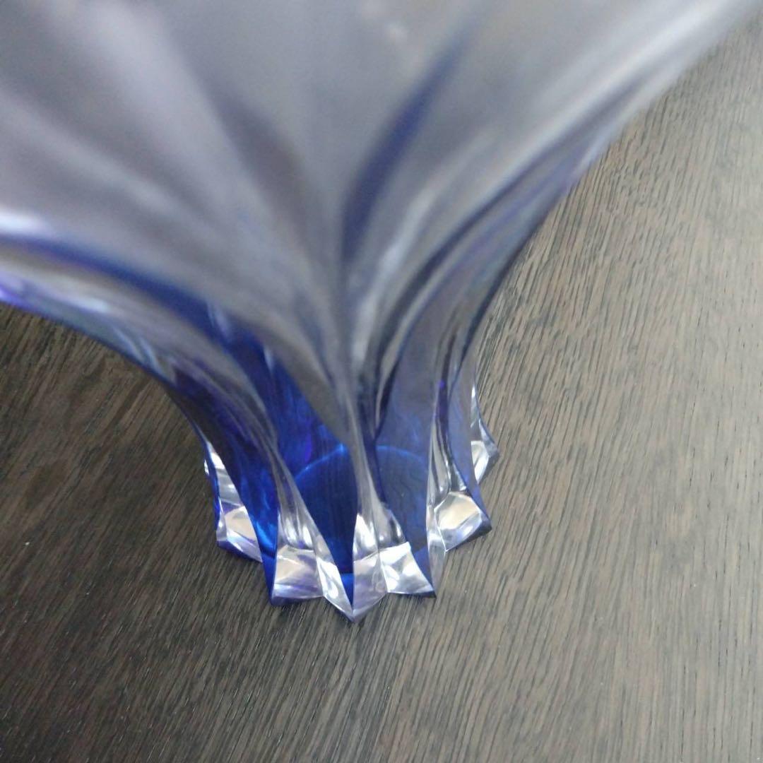 カガミクリスタルkagami 江戸切子 フラワーベース 花瓶 サンクラール