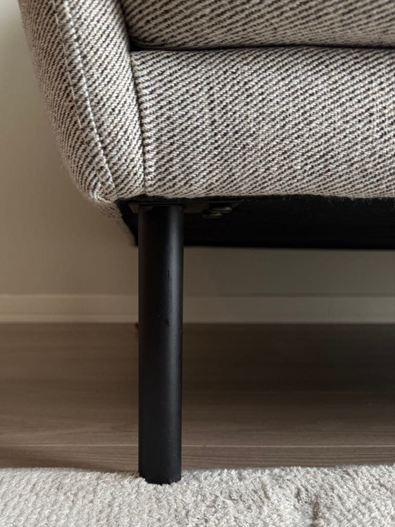 2月10日まで【美品】unico HIXTON ソファ2Sグレー 北欧 2人掛け