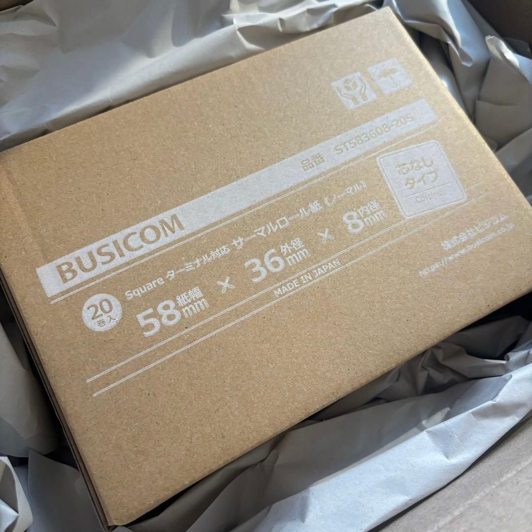 【新品未使用】squareターミナル✨レジロール20ロール付