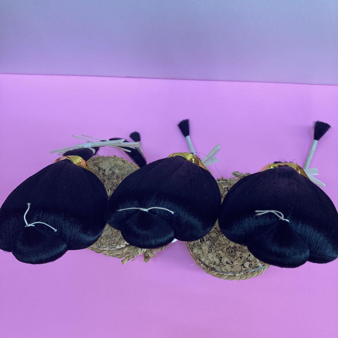 しょこら様確認用　雛人形 三人官女 かしら のみ 頭