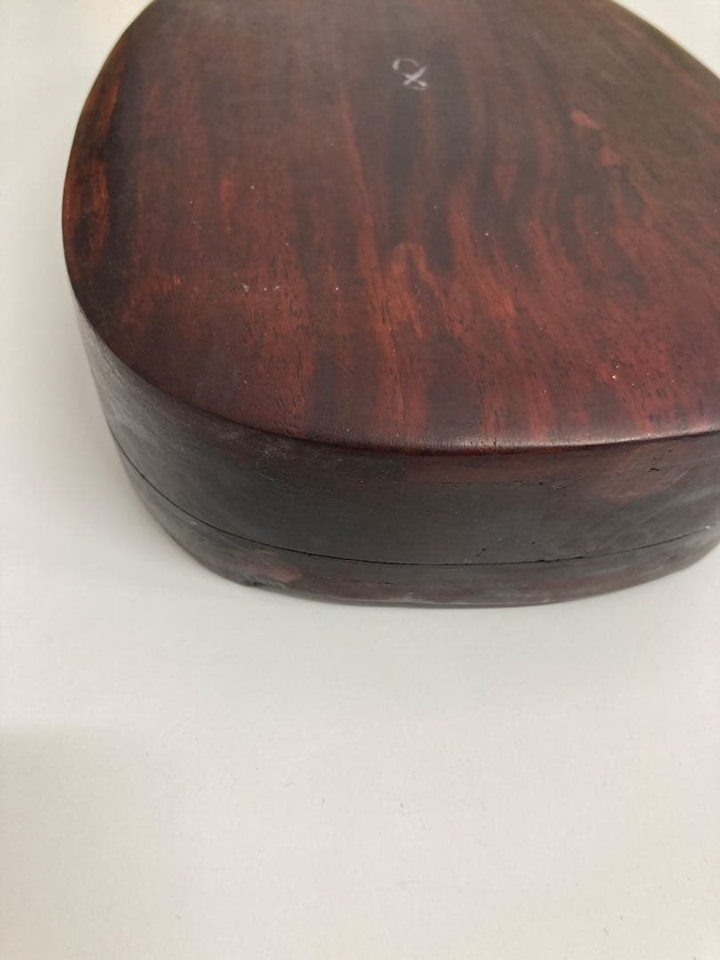 硯　骨董品　木製ケース付き